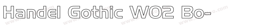 Handel Gothic W02 Bo字体转换
